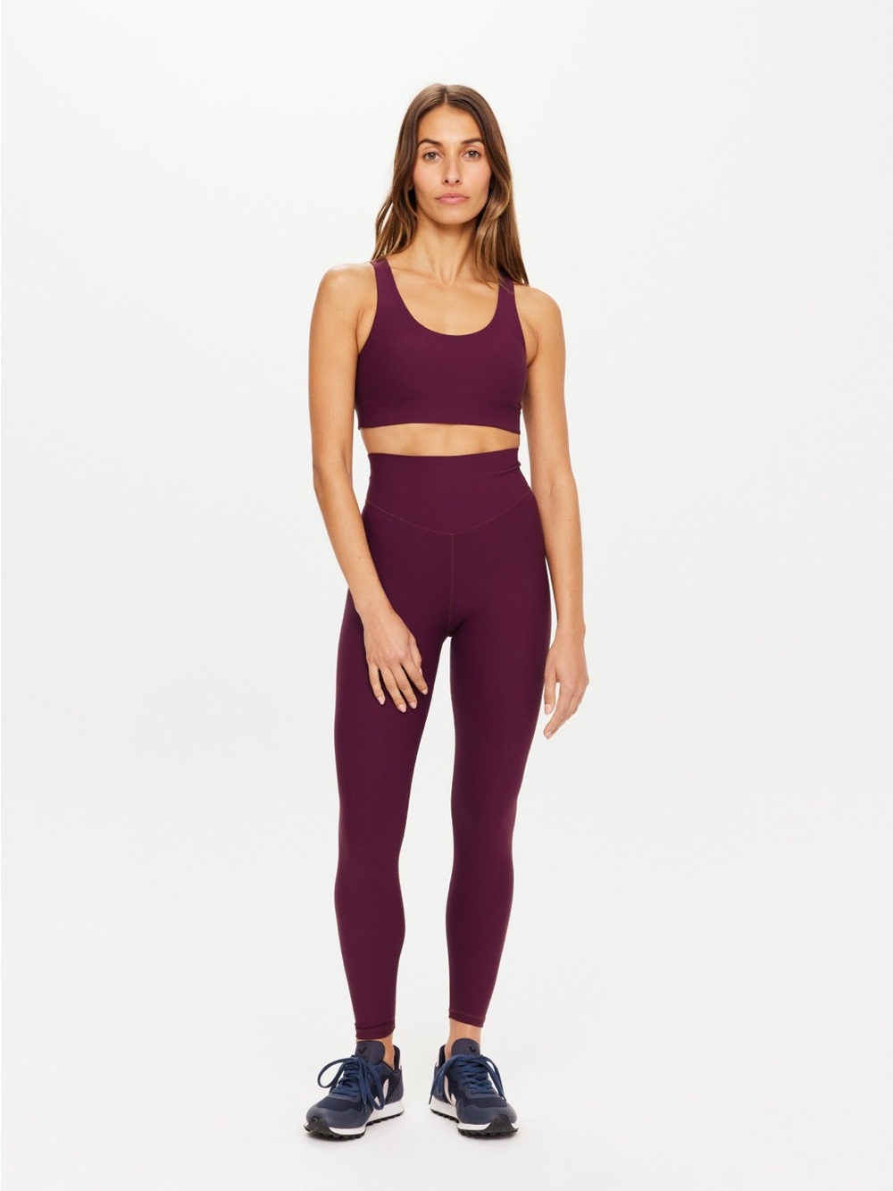 The Upside peached pant and bra set in fig